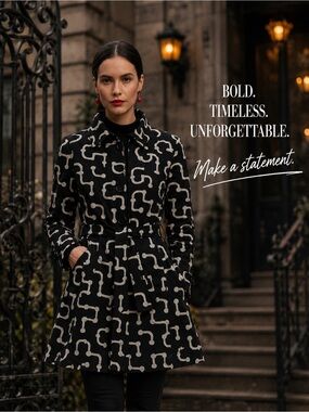 INC Skeleton Key Tie Front Jacket